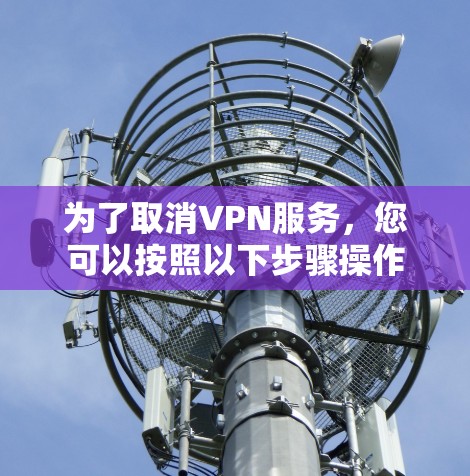 为了取消VPN服务，您可以按照以下步骤操作