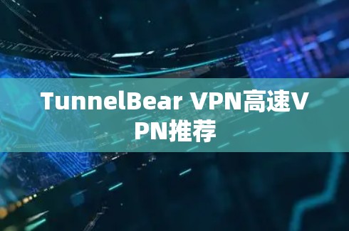 TunnelBear VPN高速VPN推荐
