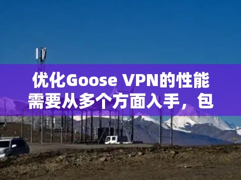 优化Goose VPN的性能需要从多个方面入手,包括网络连接、端口号、头文件、服务器配置、连接速度和防火墙设置。以下是逐步的优化教程 优化Goose VPN的性能需要从多个方面入手,包括网络连接、端口号、头文件、服务器配置、连接速度和防火墙设置。以下是逐步的优化教程