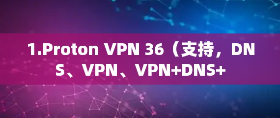 1.Proton VPN 36（支持，DNS、VPN、VPN+DNS+